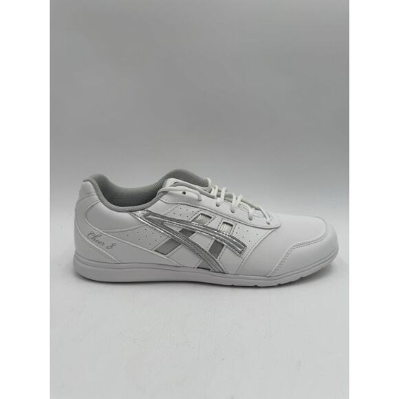 NEW Asics CHEER 8 Women's Cheer Shoe White/Silver US Size 10.5 Medium NIB - Picture 4 of 11